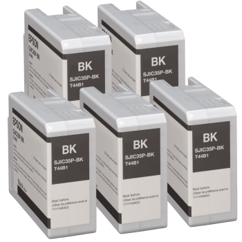 Epson C6000 / C6500 Tintenkartusche Schwarz 5er Set